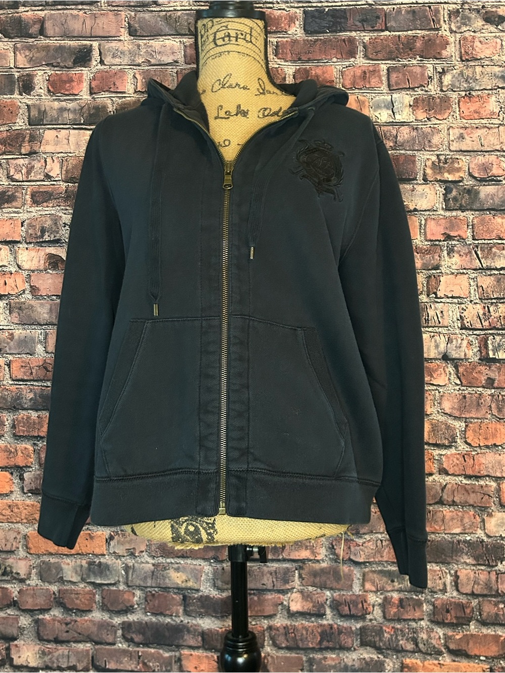 Ralph Lauren Black Zip-Up Hoodie